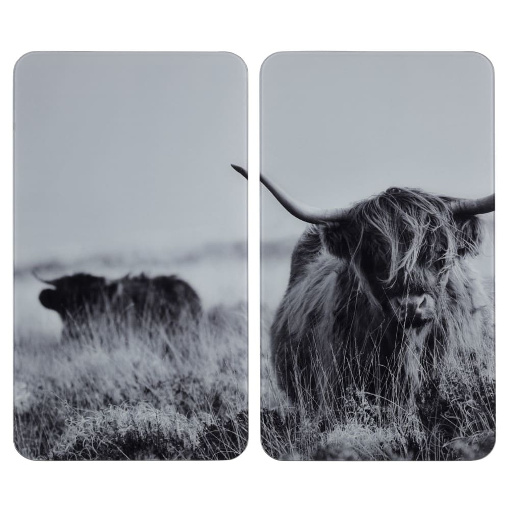 Lot de 2 plaques de protection imprimée highland