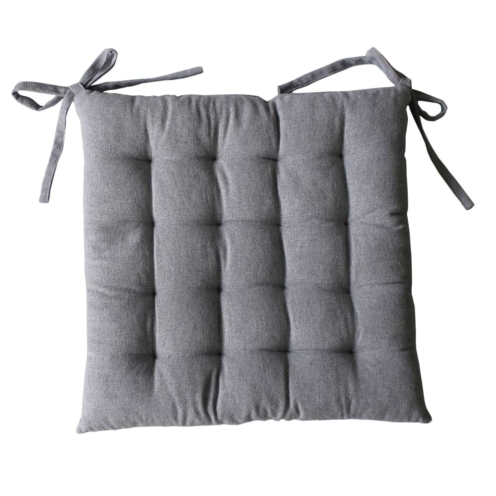 Galette de chaise gris clair 38 x 38 cm — vue 4