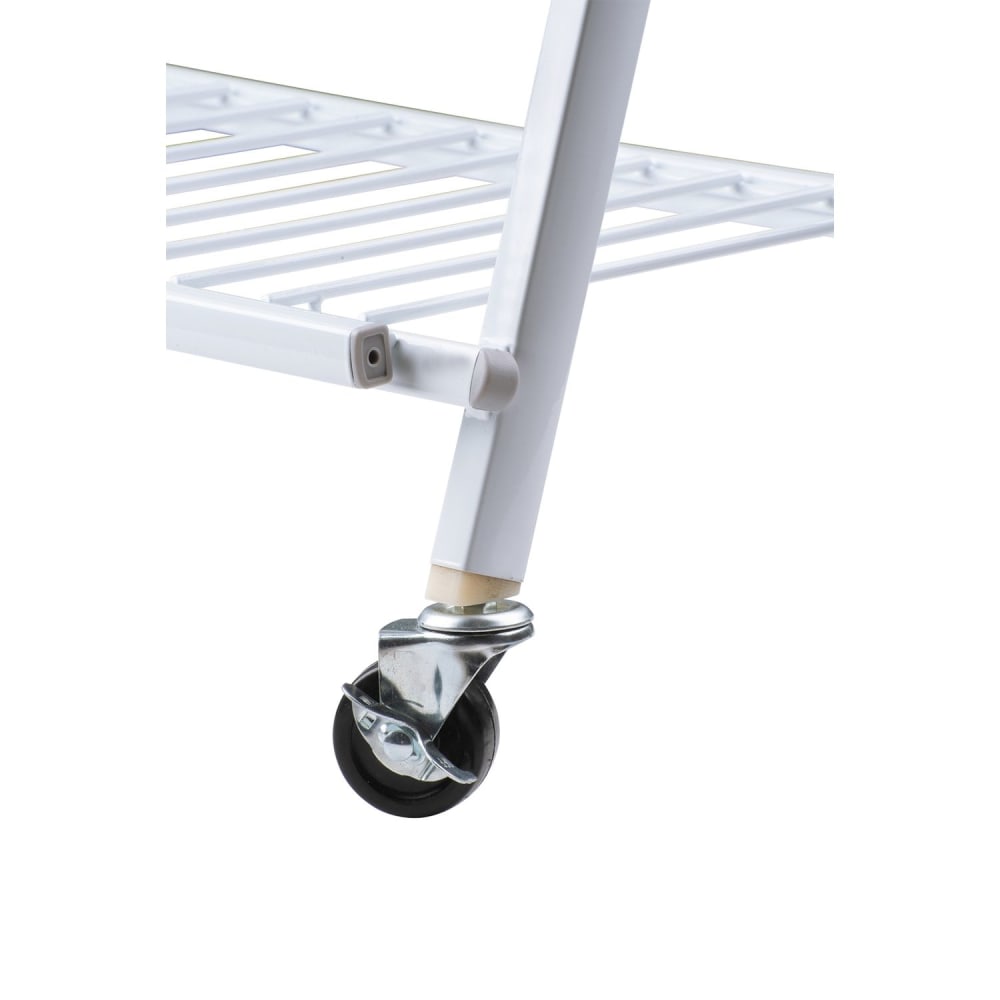 Escalier pliables pour fleurs et plantes avec 4 roues en métal