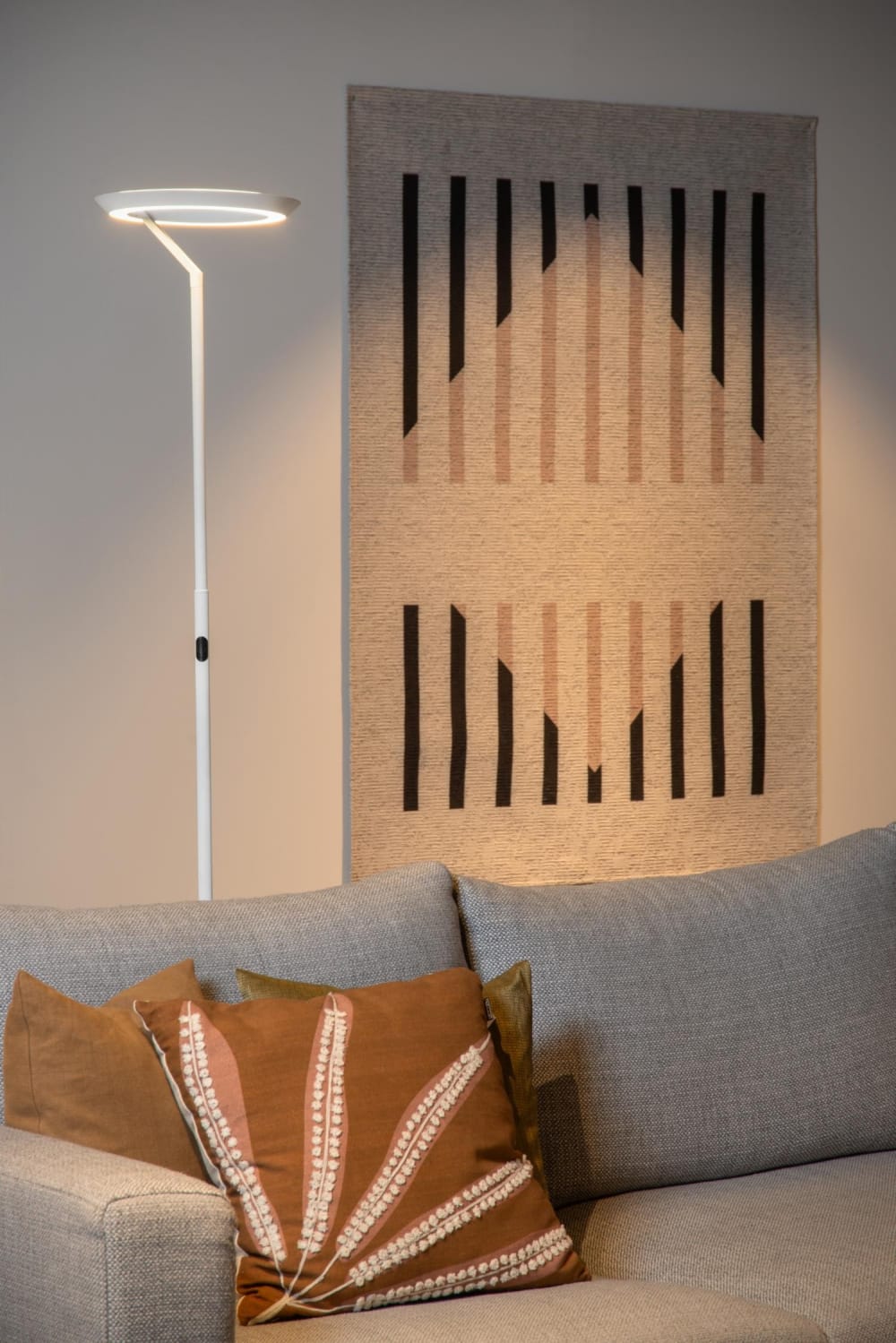 Lampadaire métal blanc - Maisons du Monde