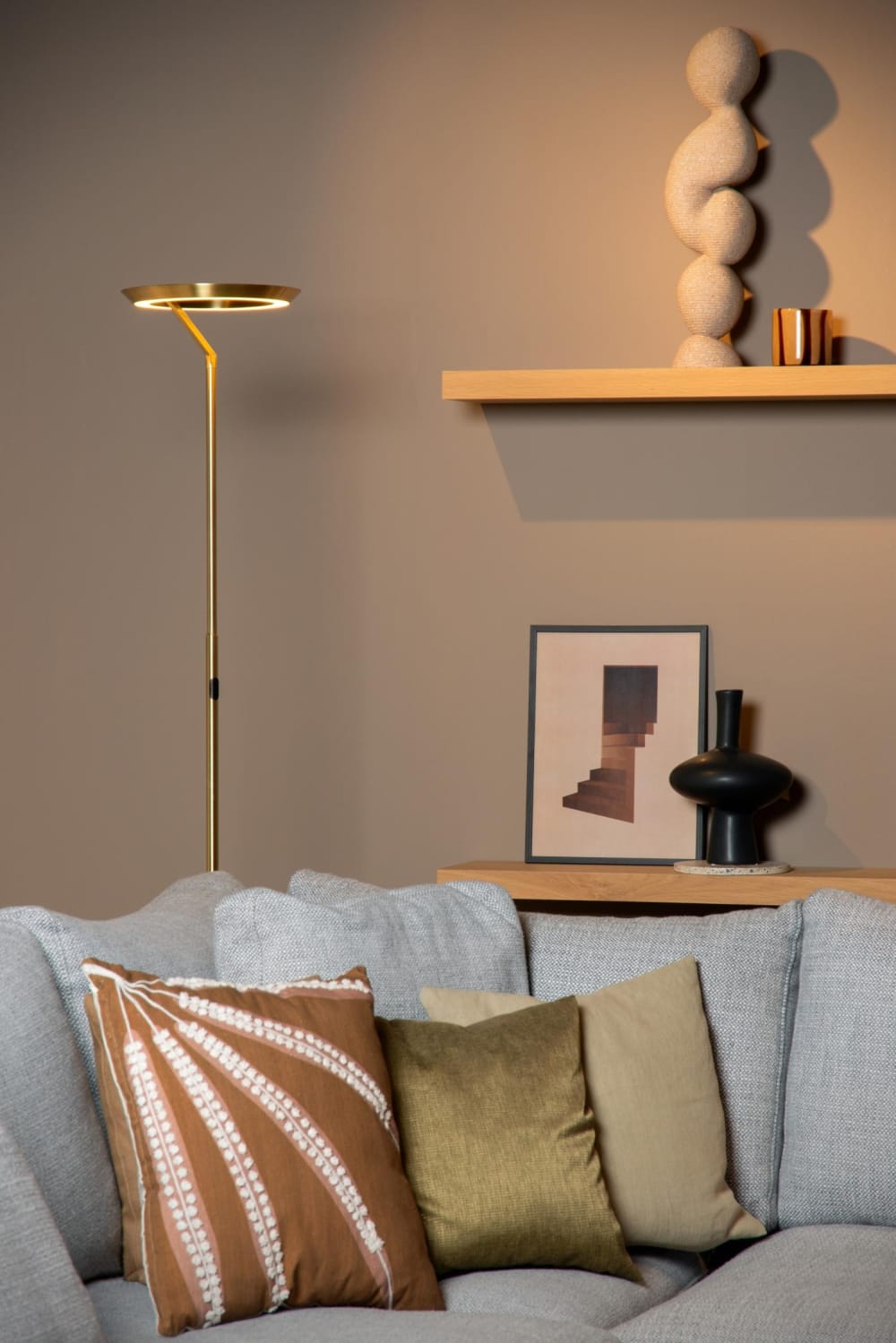 Lampadaire métal laiton - Maisons du Monde
