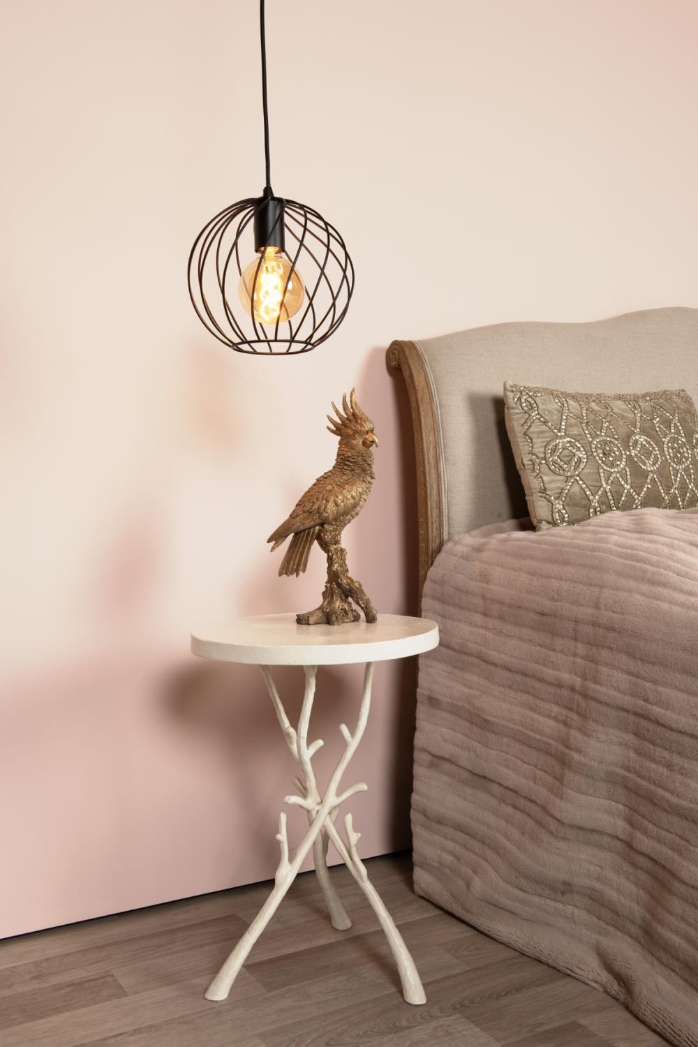Suspension métal 1 lumière noir 25 cm - Maisons du Monde