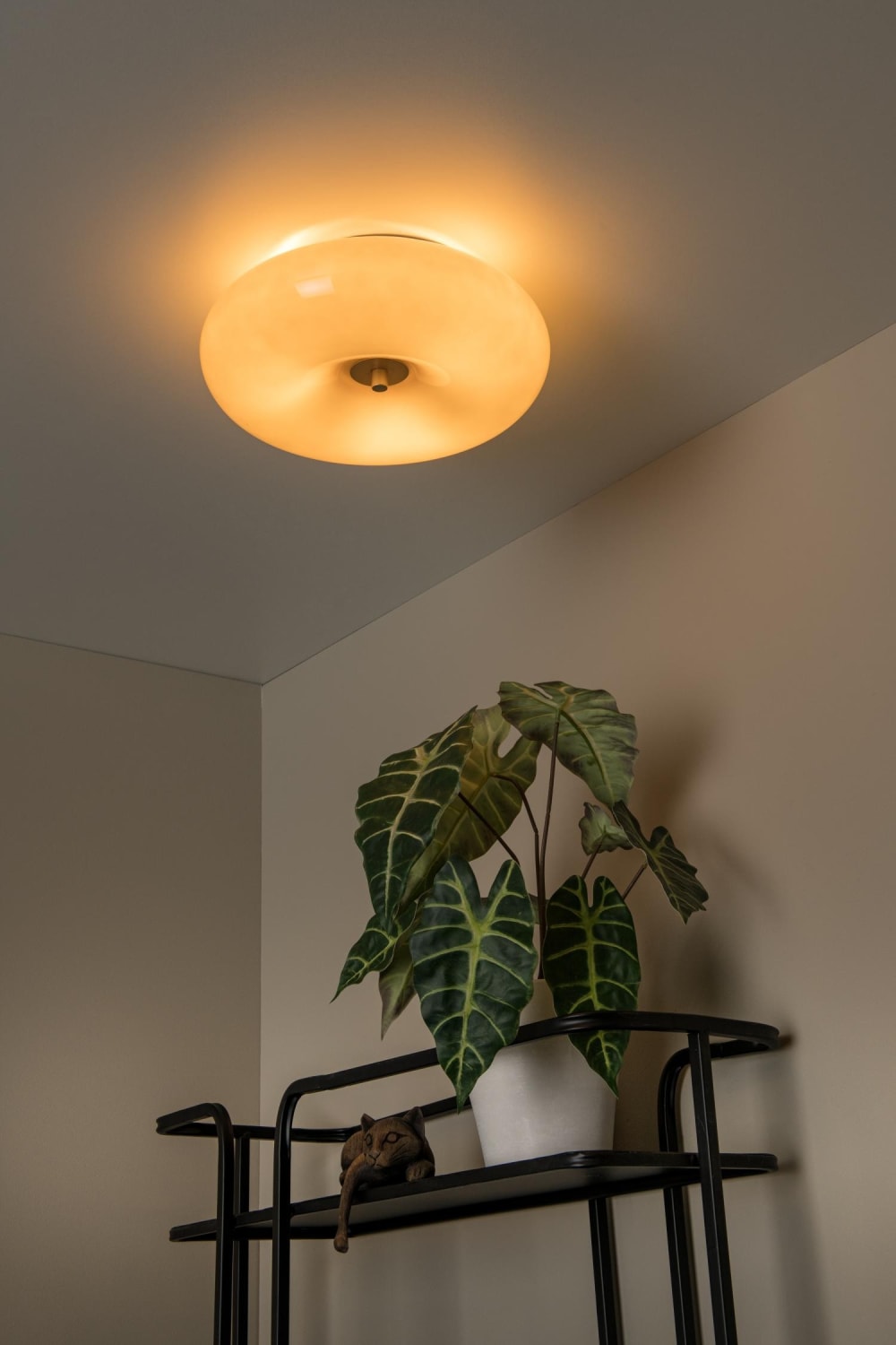 Plafonnier verre 3 lumières taupe - Maisons du Monde
