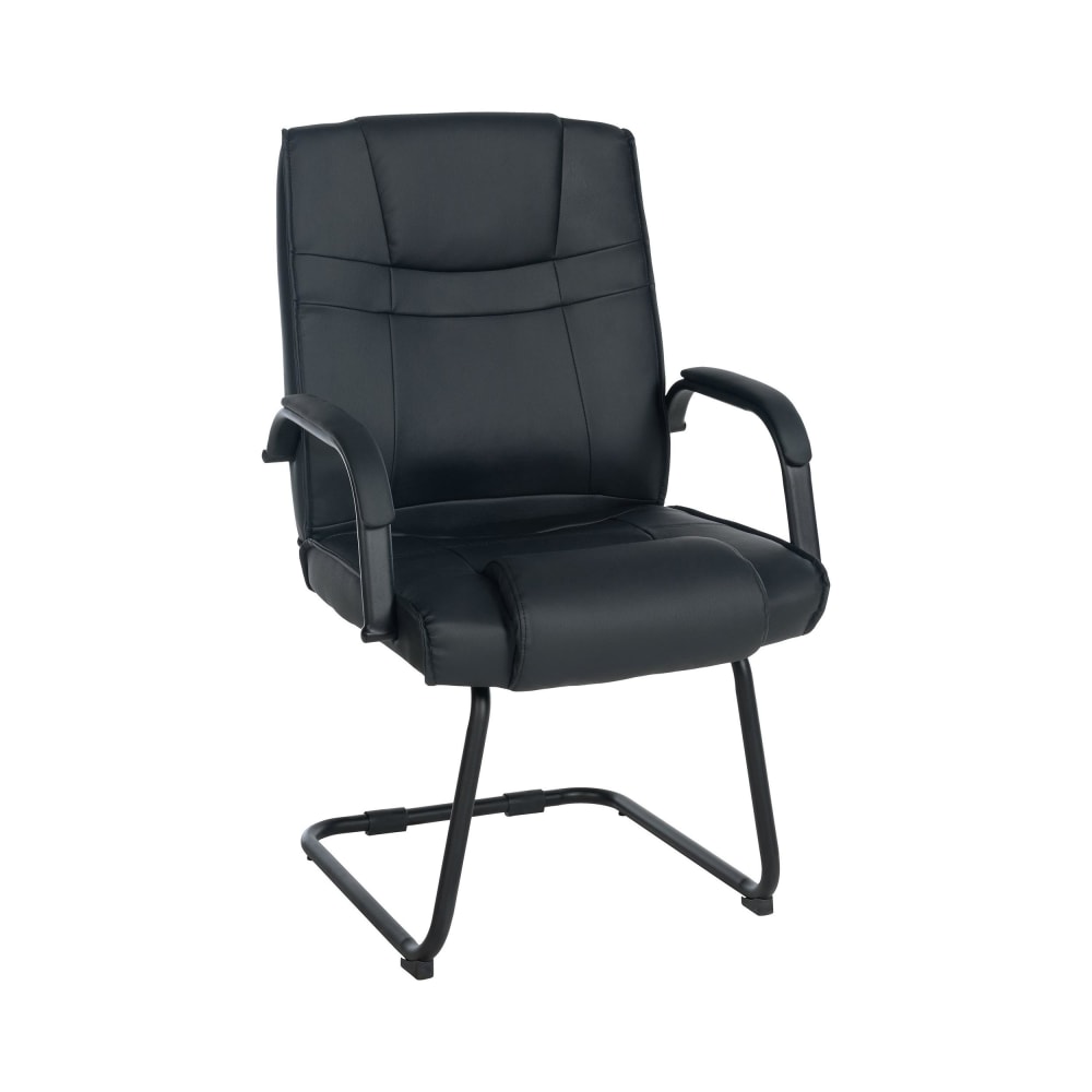 chaise avec assise en - noir