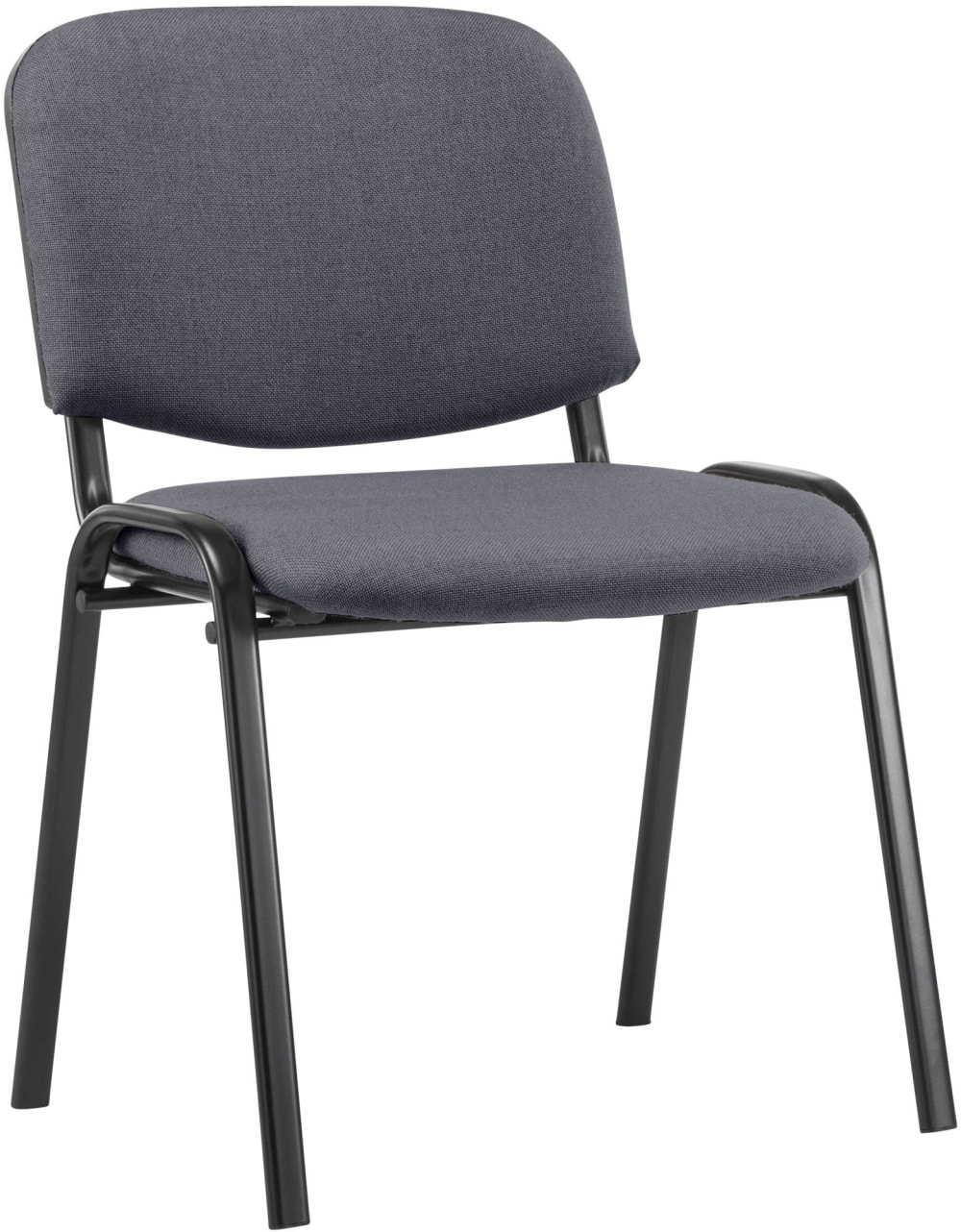 CLP Besucherstuhl mit Metallgestell und Sitz aus Stoff grau style modern - Stoff