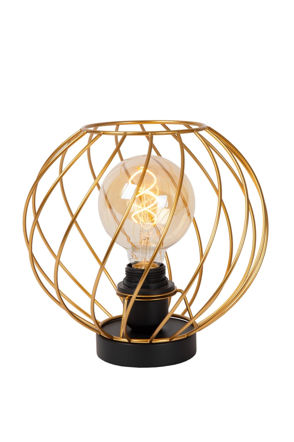 Lampe de table métal laiton 25 cm