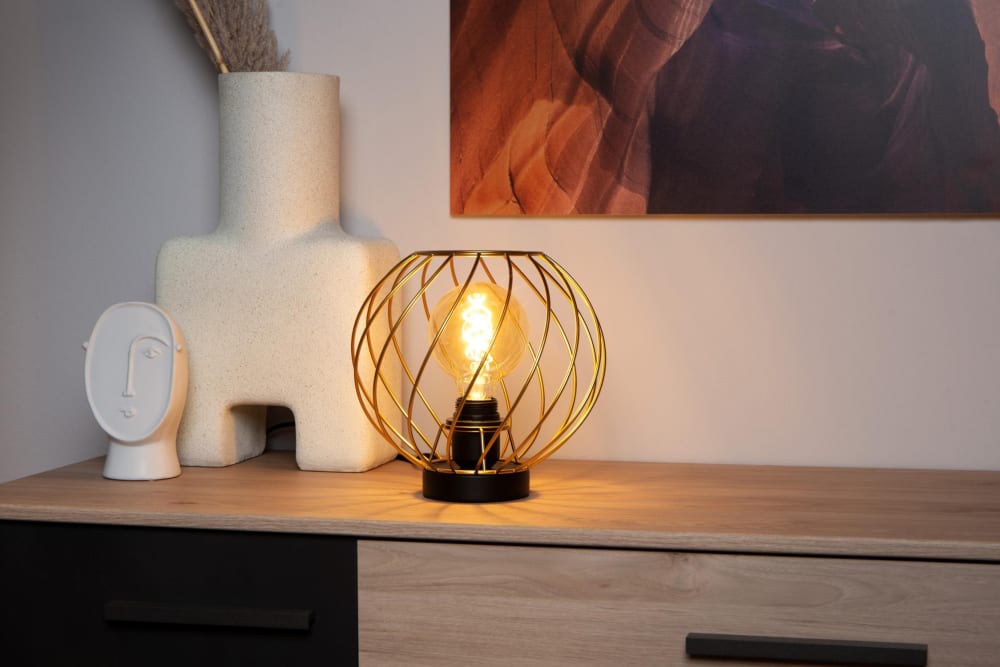 Lampe de table métal laiton 25 cm - Maisons du Monde