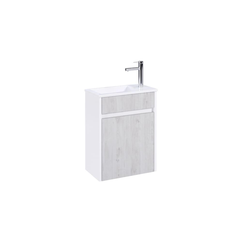 meuble salle bains - gris