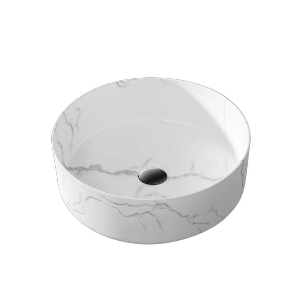 Vasque Ã poser en rÃ©sine blanche