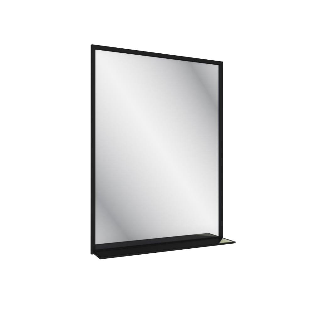 Miroir salle de bains en aluminium noir 10x60x80cm