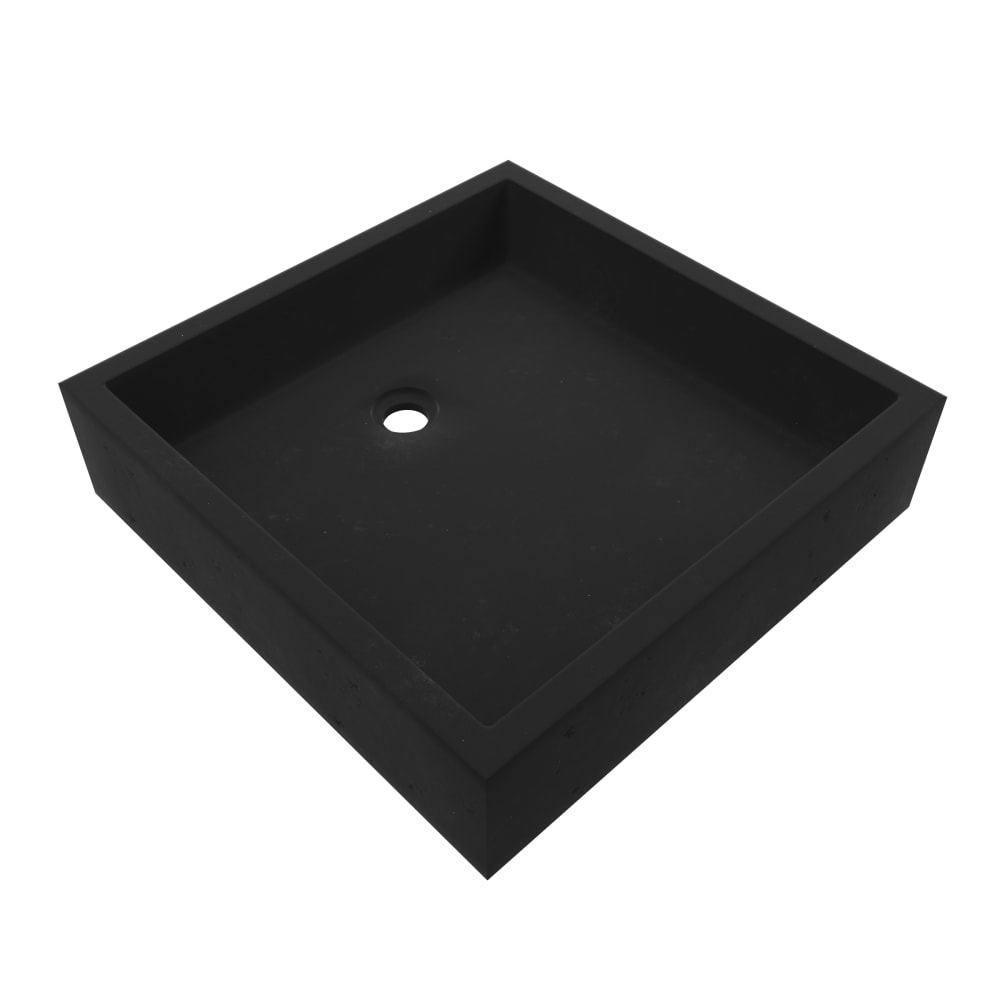 Vasque à poser en résine noire