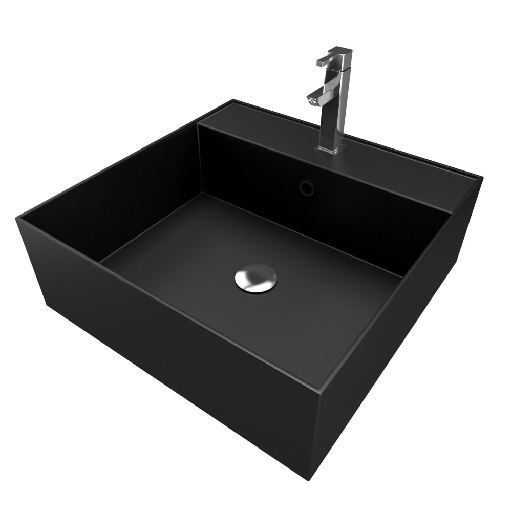 Vasque Ã poser en rÃ©sine noire