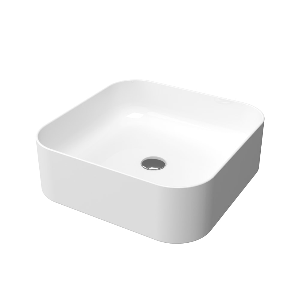 Vasque Ã poser en rÃ©sine blanche