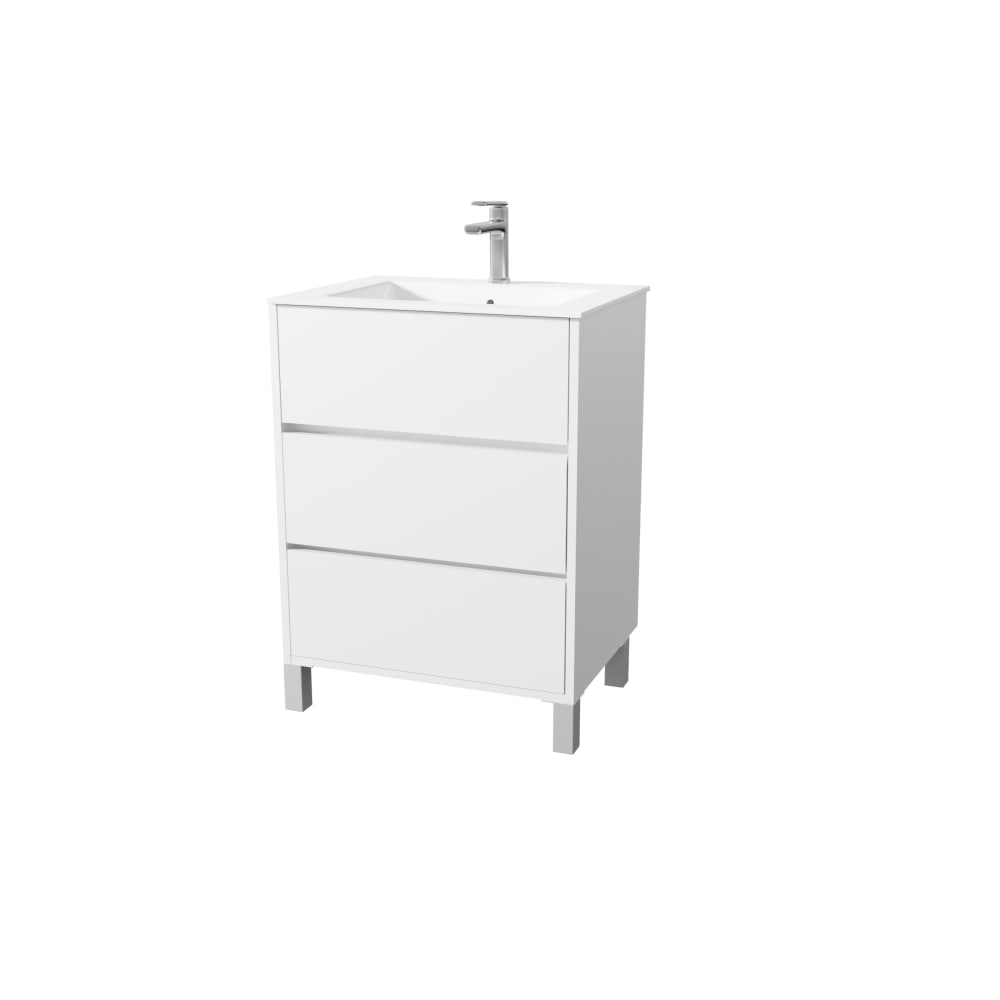 meuble salle bains - blanc