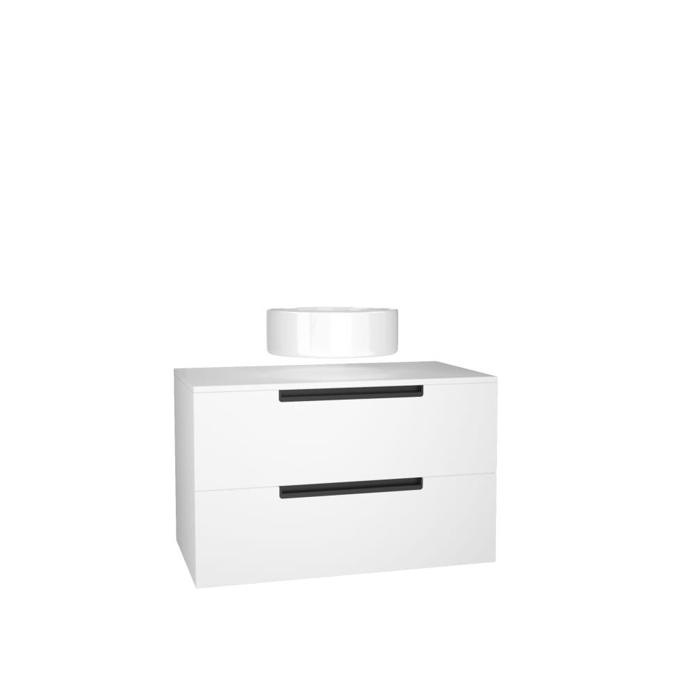 meuble salle bains - blanc