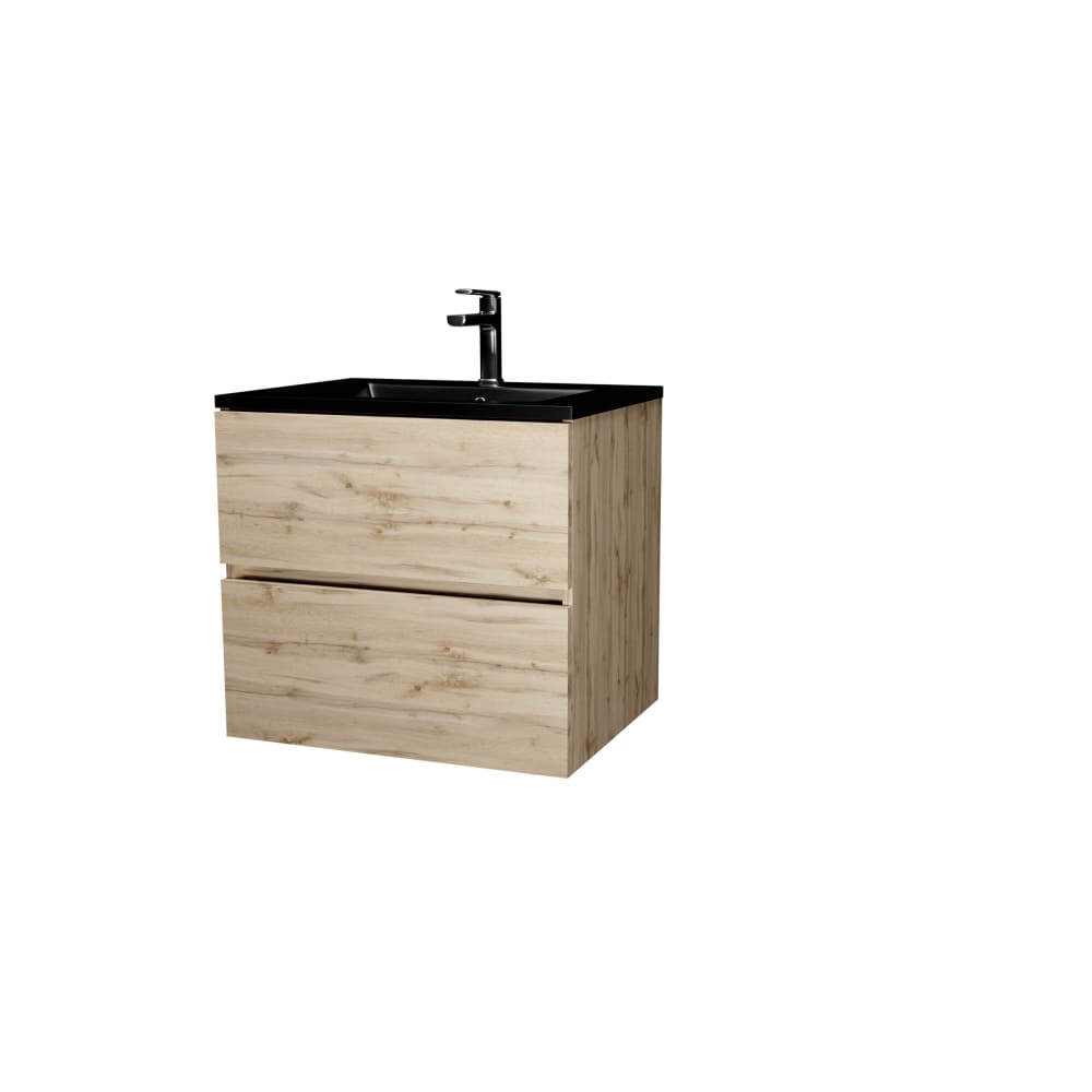 Meuble de salle de bains effet bois marron 46x60x56cm — Beyit