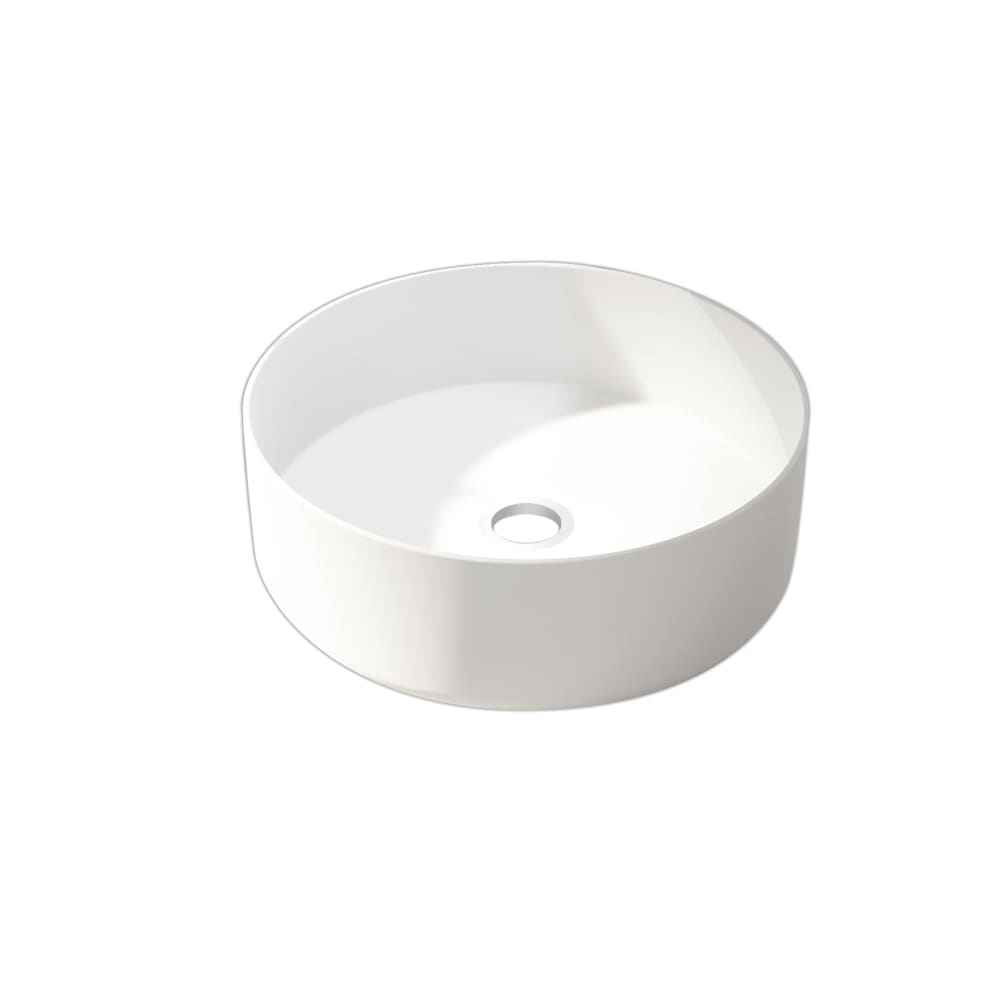 Vasque Ã poser en rÃ©sine blanche