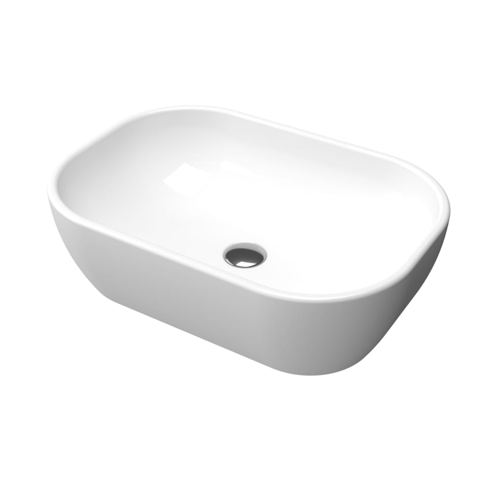 Vasque Ã poser en rÃ©sine blanche