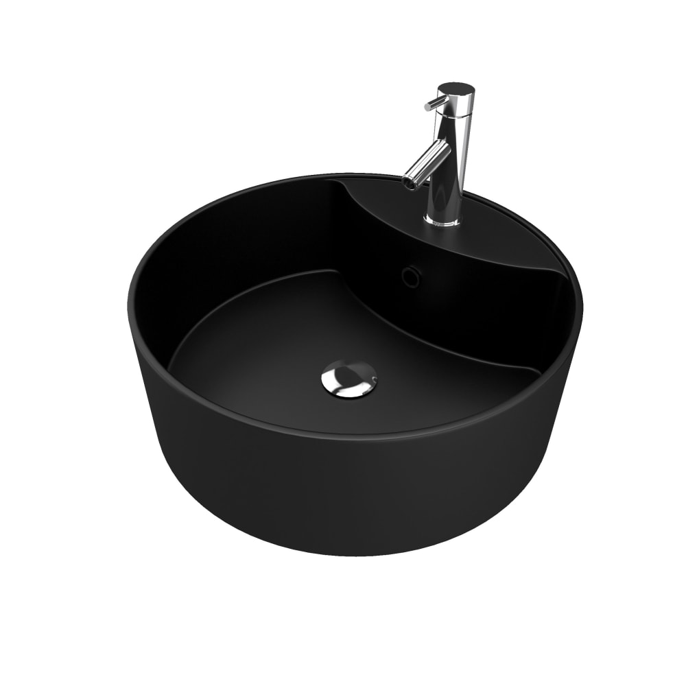 Vasque Ã poser en rÃ©sine noire