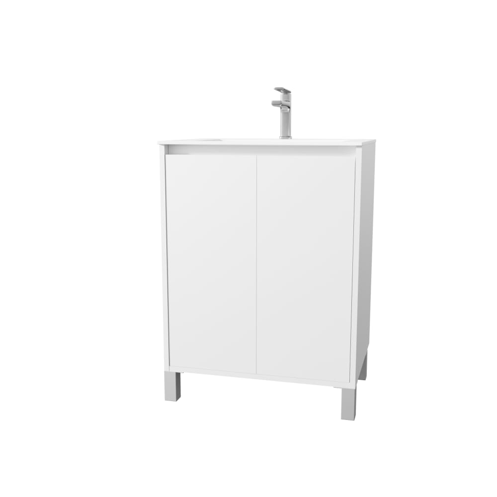 meuble salle bains - blanc