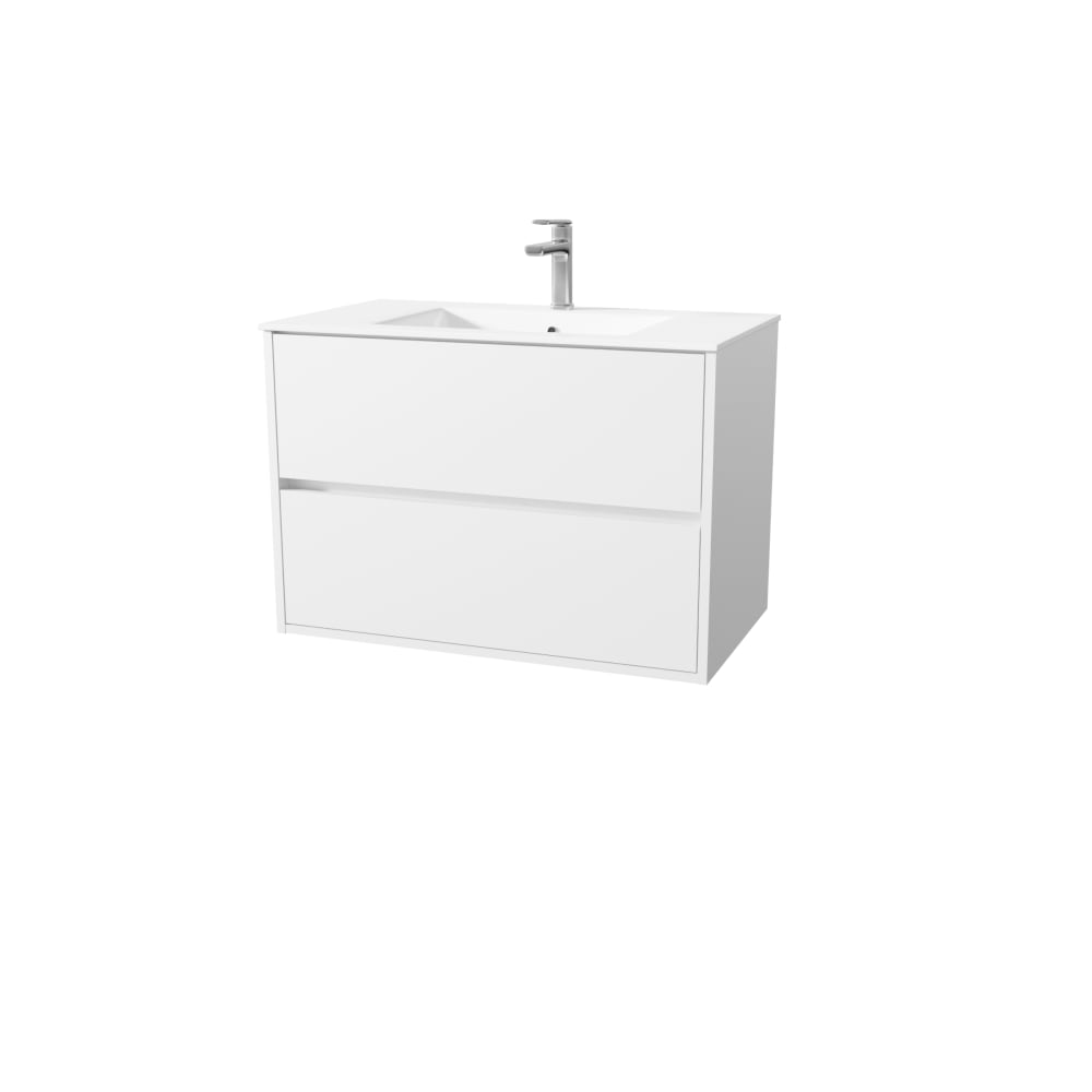 meuble salle bains - blanc
