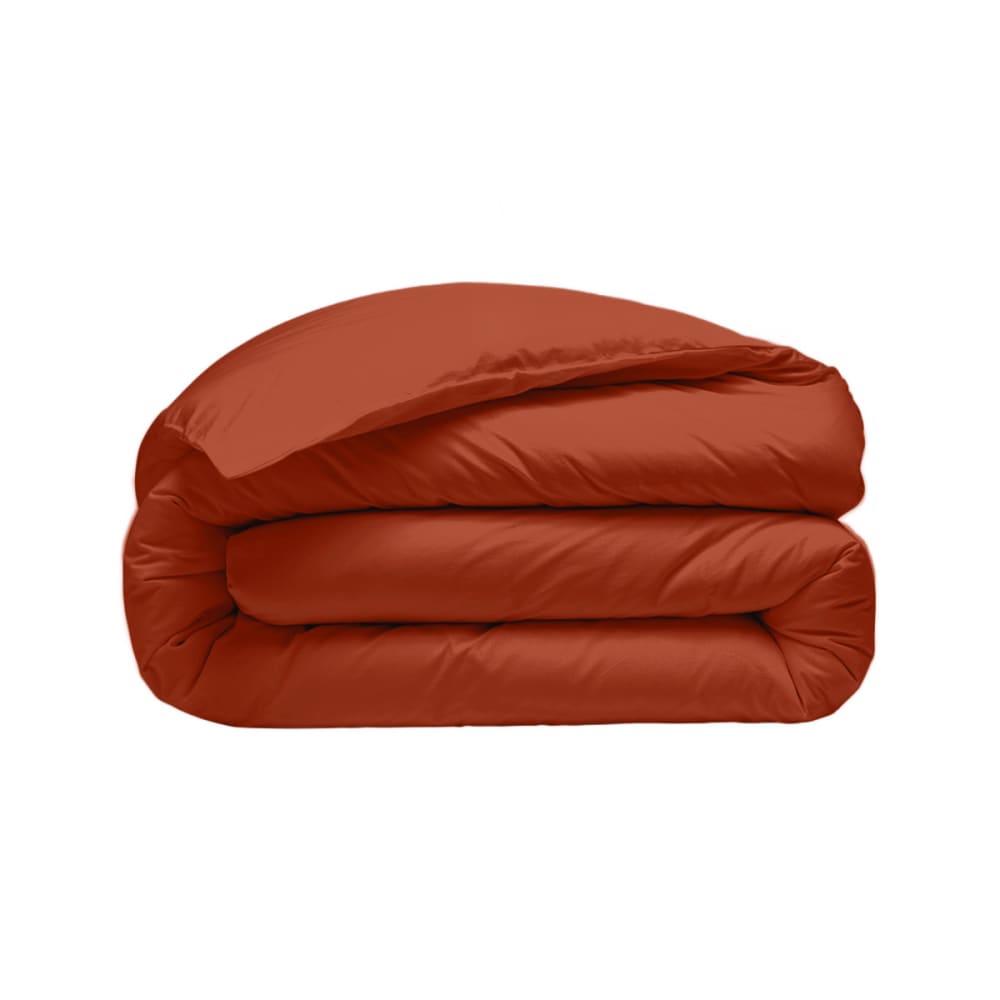 Parure de lit avec 2 taies carrées coton 57 fils auburn 260x240 cm — vue 4
