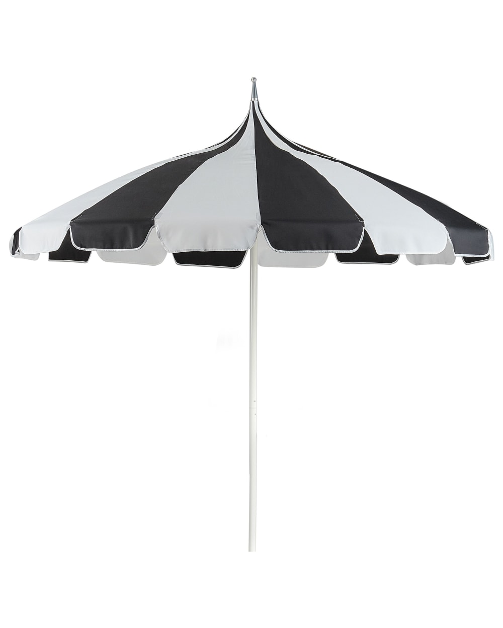 Parasol d'extérieur 245 cm noirblanc