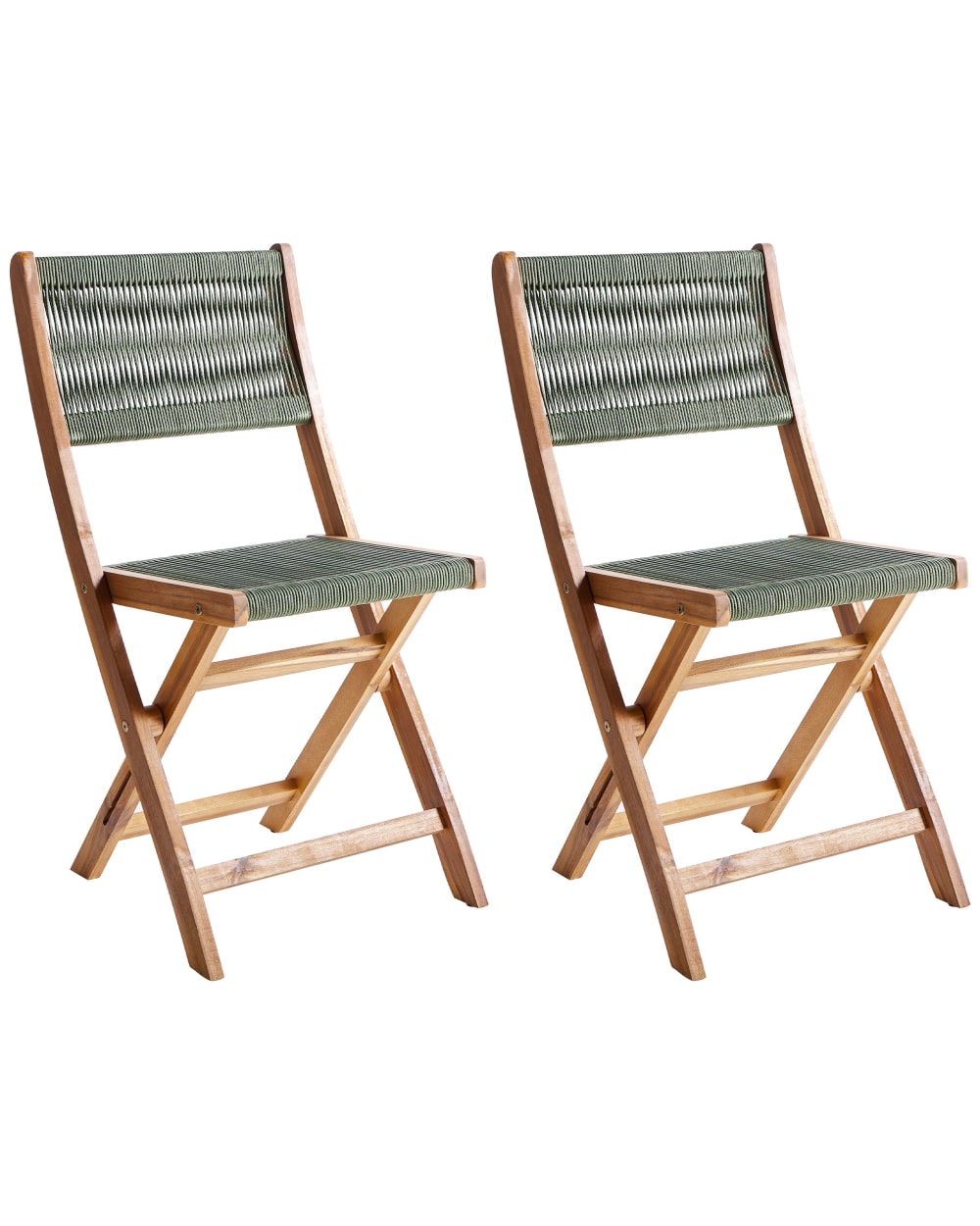 Beliani Silla de comedor de madera