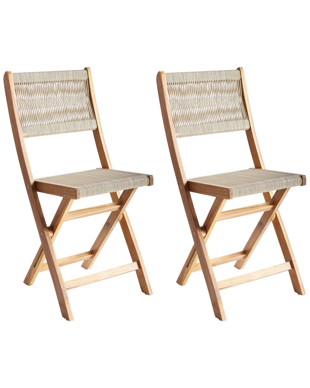 Beliani Silla de comedor de madera