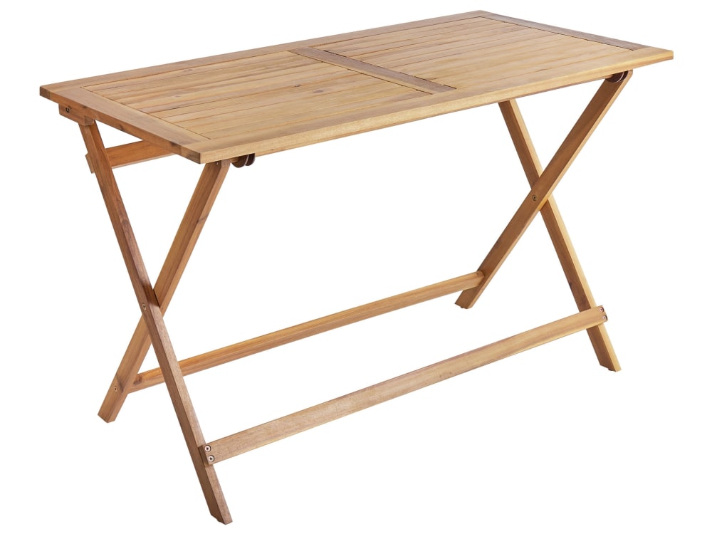 Table de repas 4 personnes en bois d'acacia marron