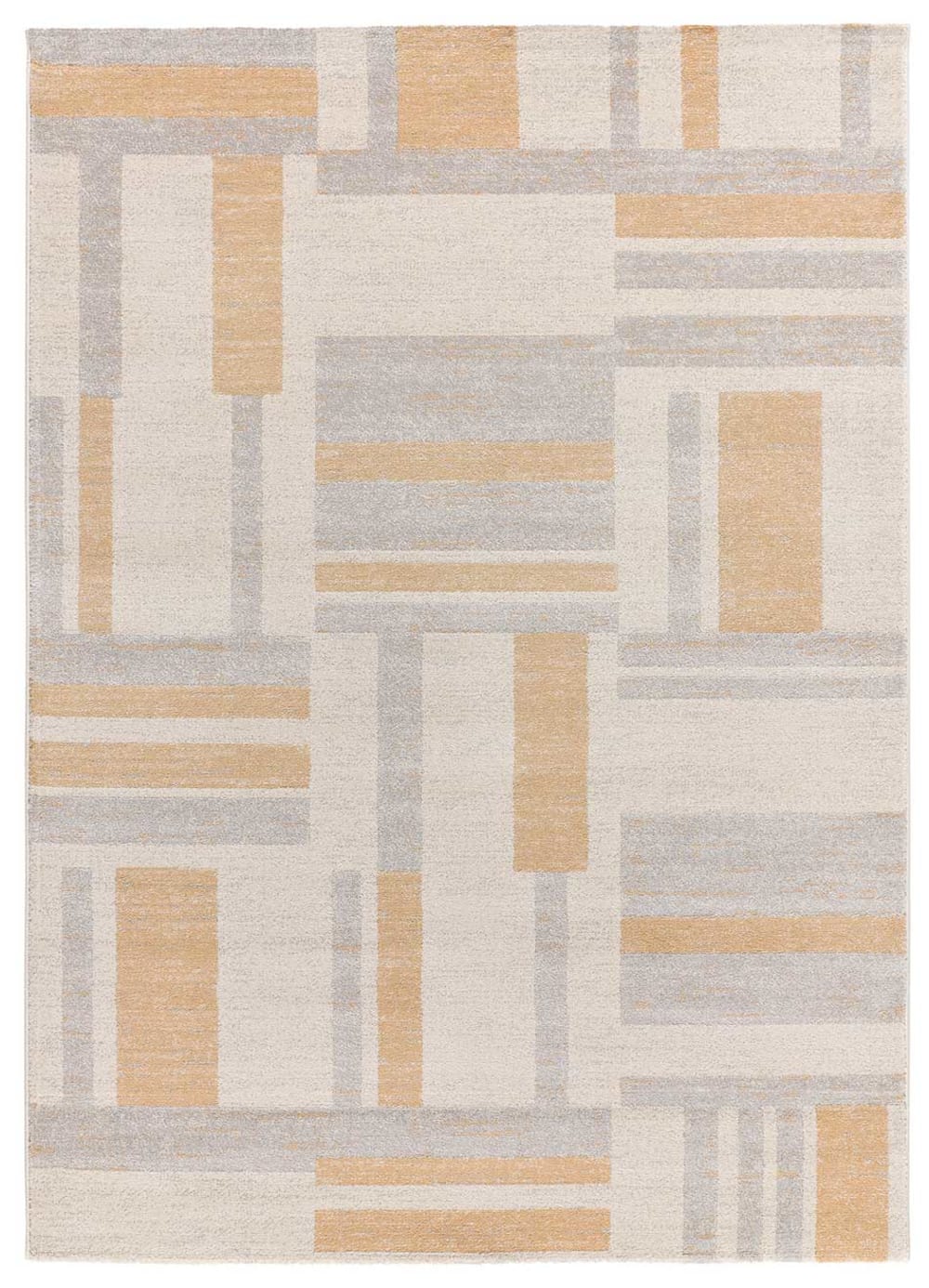Tapis géométrique beige - 80x150