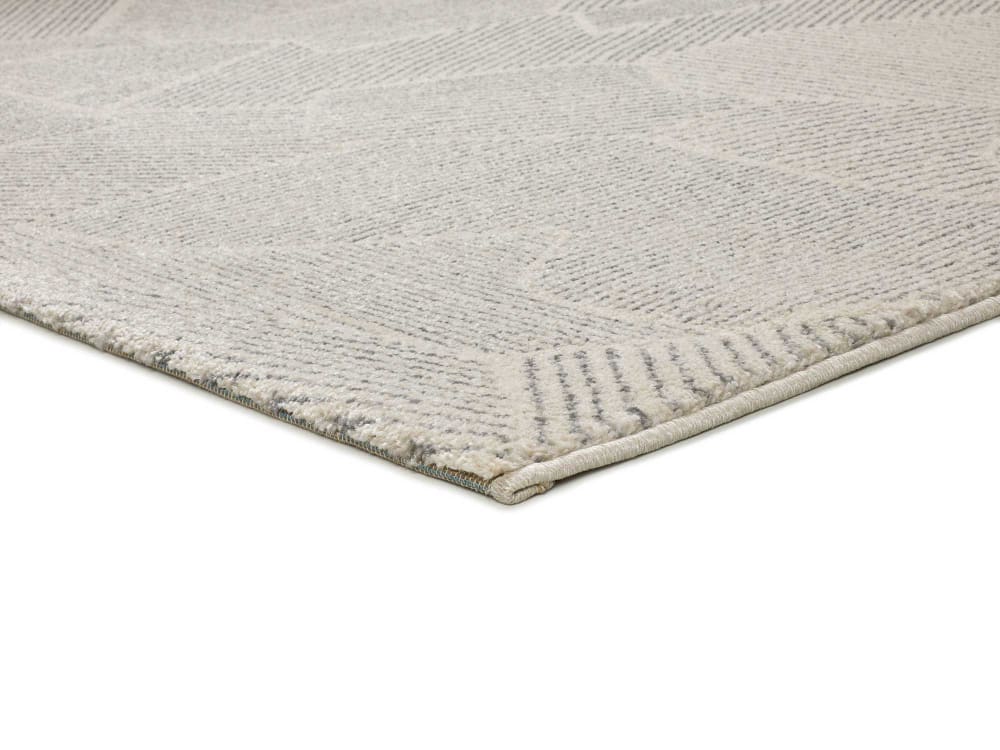 Tapis abstrait crème/gris 200x290 cm — vue 4