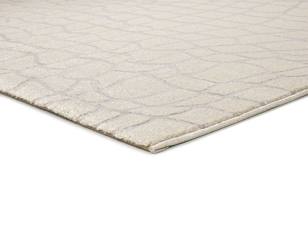 Tapis à relief moderne crème/gris 133x190 cm — vue 4
