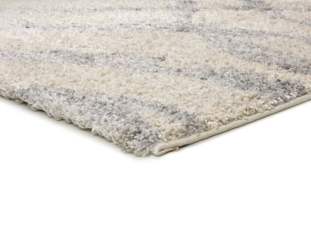Tapis shaggy beige/gris 80x150 cm — vue 4