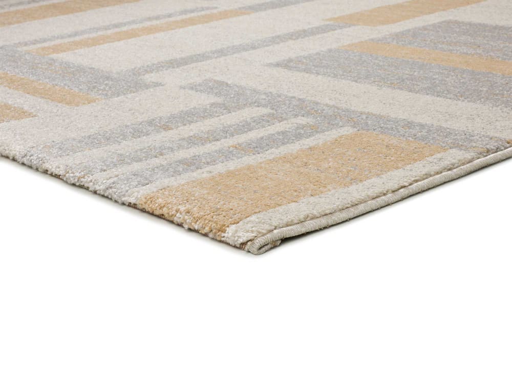 Tapis géométrique beige 133x190 cm — vue 4