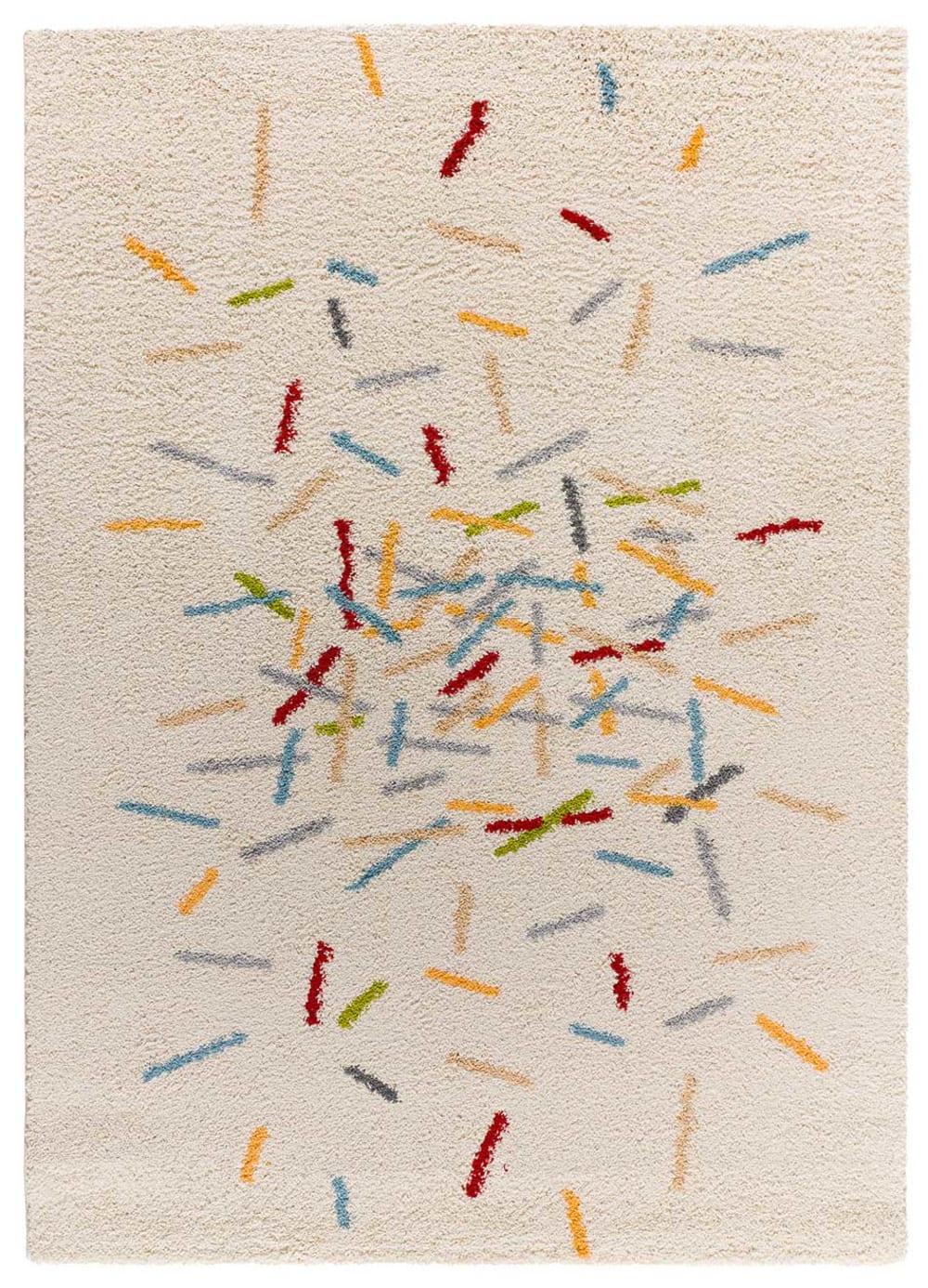 tapis shaggy géométrique - 160x230