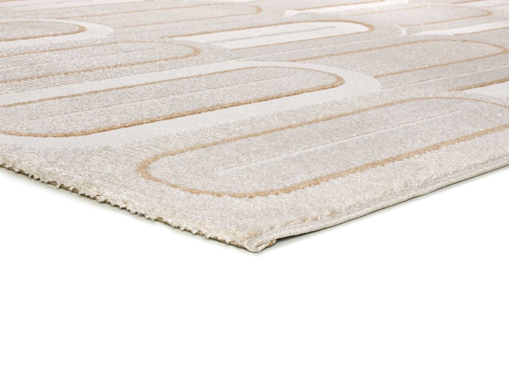 Tapis à relief blanc/beige 200x290 cm — vue 4