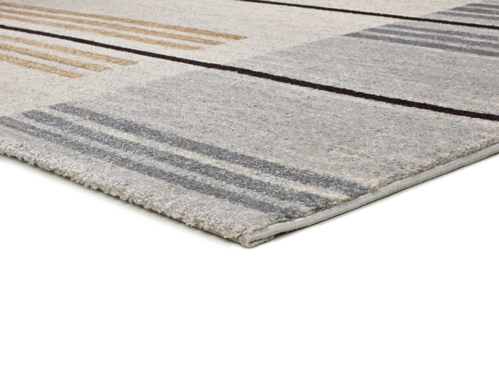 Tapis ethnique gris / beige 80x150 cm — vue 4