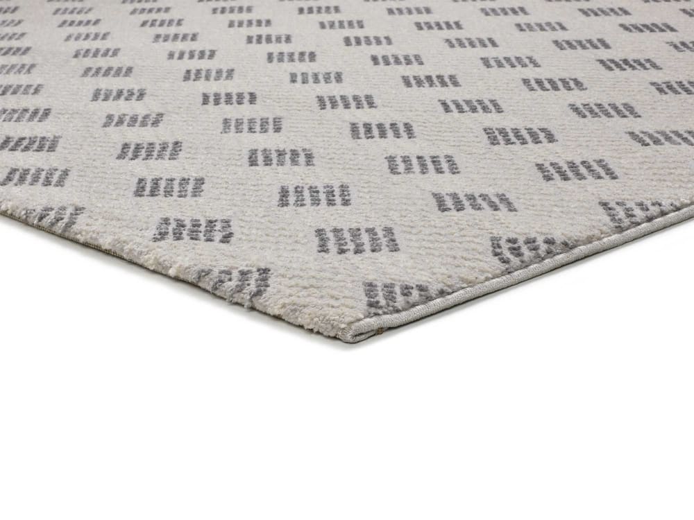 Tapis à relief gris clair 160x230 cm — vue 4