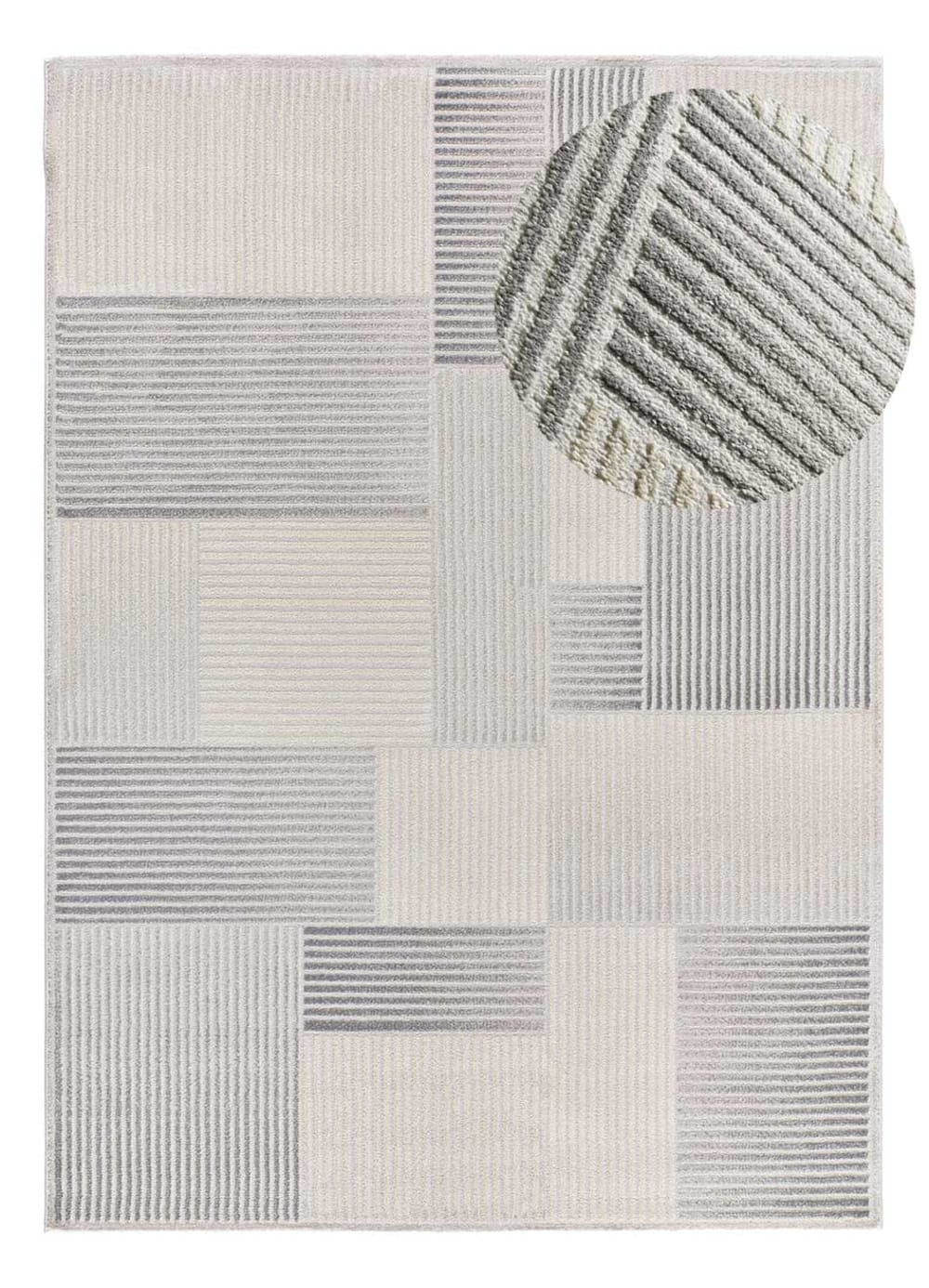 Tapis à relief géométrique