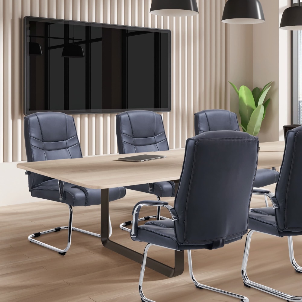 CLP Freischwinger mit Sitz aus Kunstleder grau style modern - Pvc - Polyvinlychlorid
