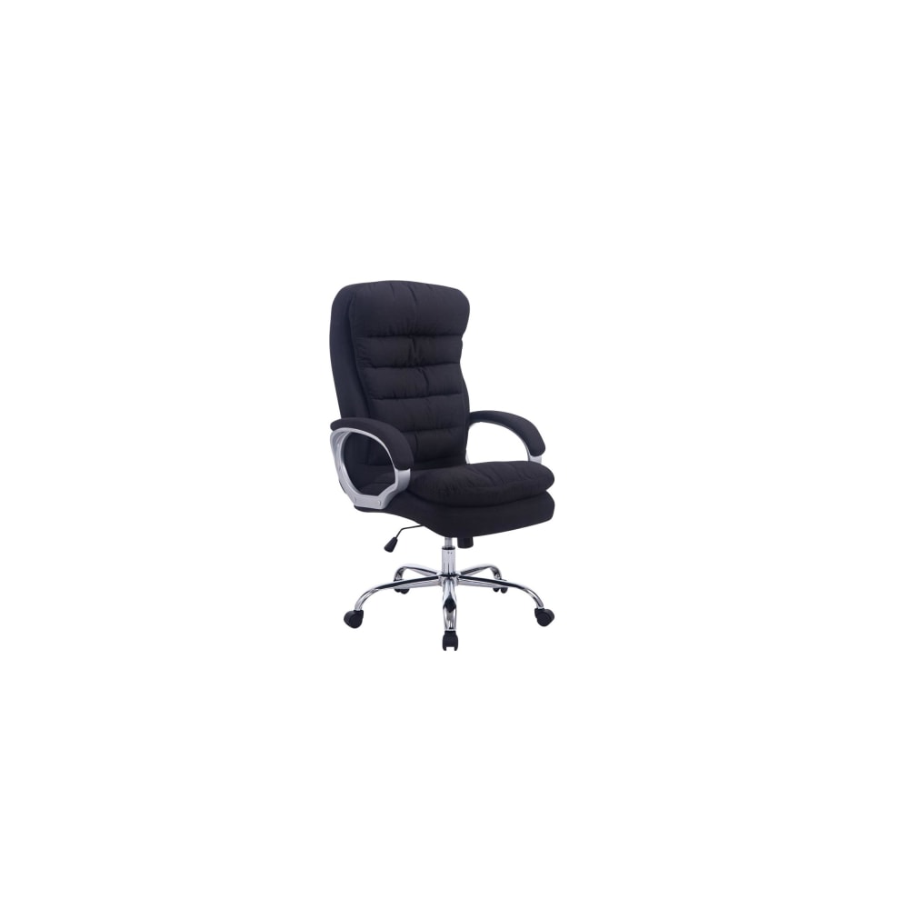 Chaise de bureau réglable pivotante en stoff Noir