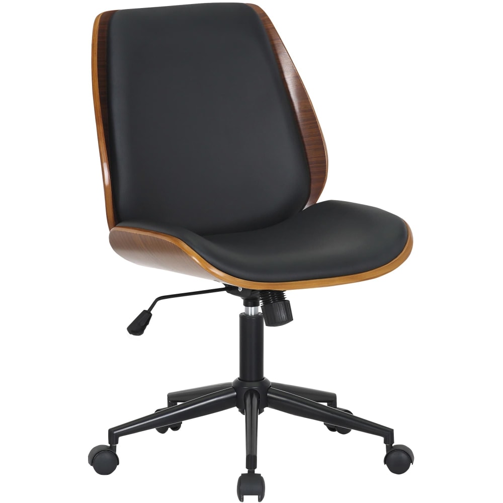 Bürostuhl verstellbar drehbar aus Kunstleder (PVC)