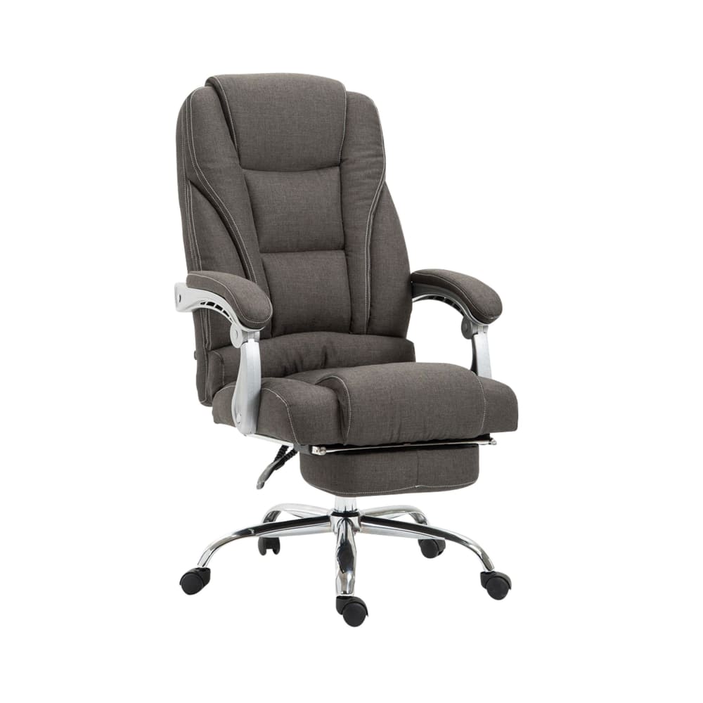 Chaise de bureau réglable pivotante en stoff Gris foncé