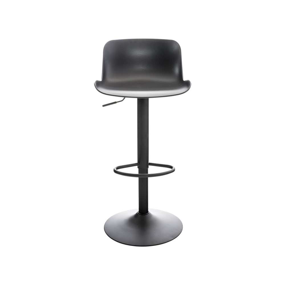 Lot de 4 Tabourets de bar ajustables pivotants en résine Noir