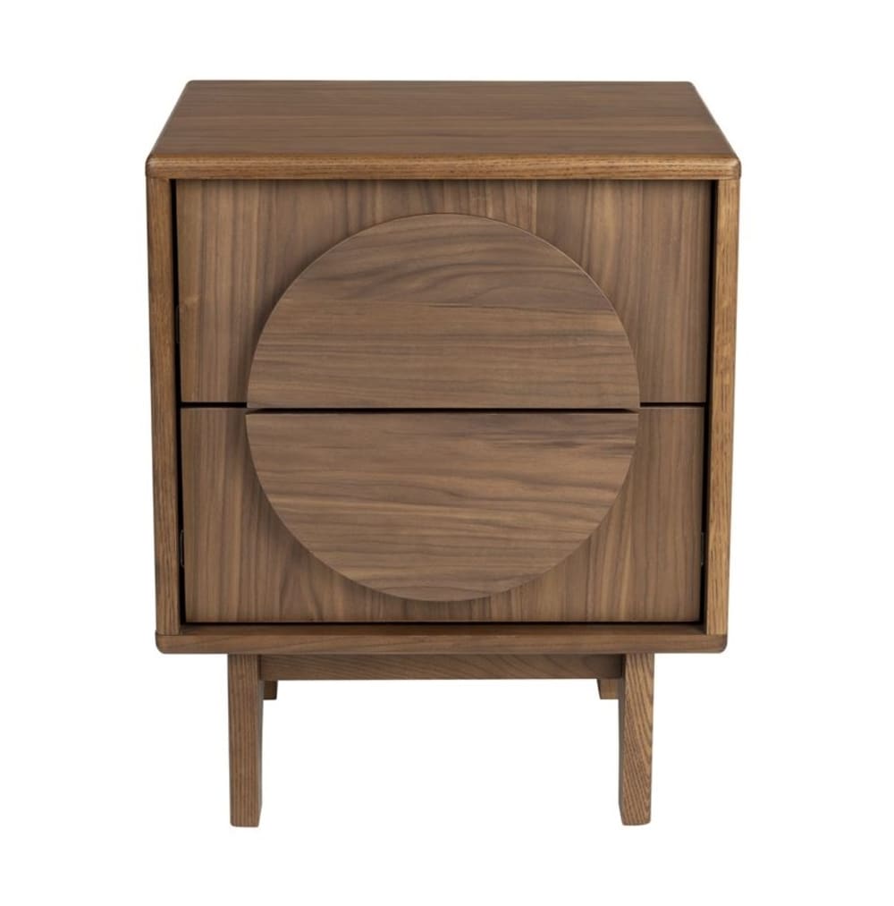 Table de chevet en bois marron