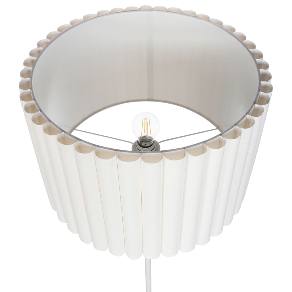 Lampadaire métal blanc cassé — vue 4