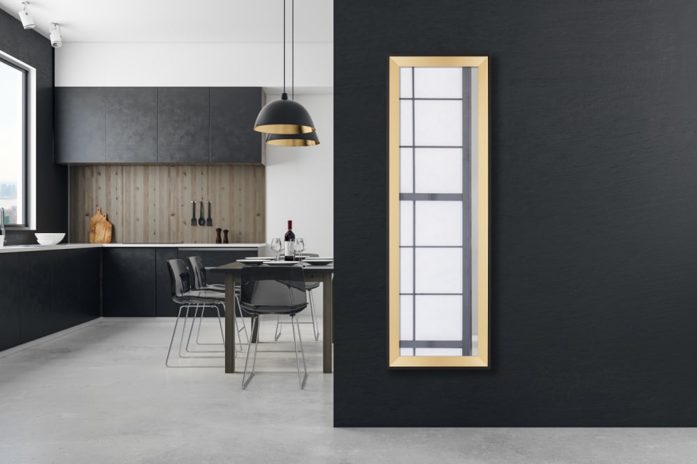 Miroir déco design en bois doré - Maisons du Monde