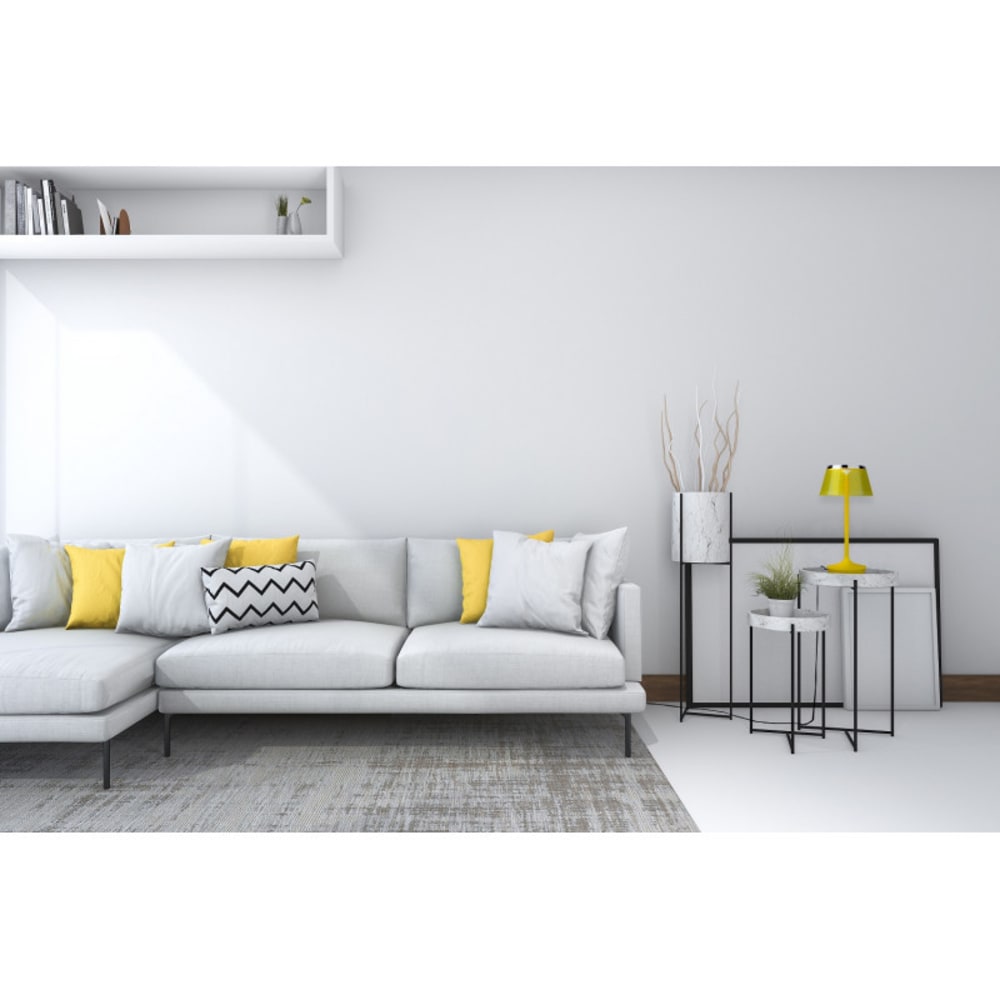 Lampe design en métal jaune — vue 4