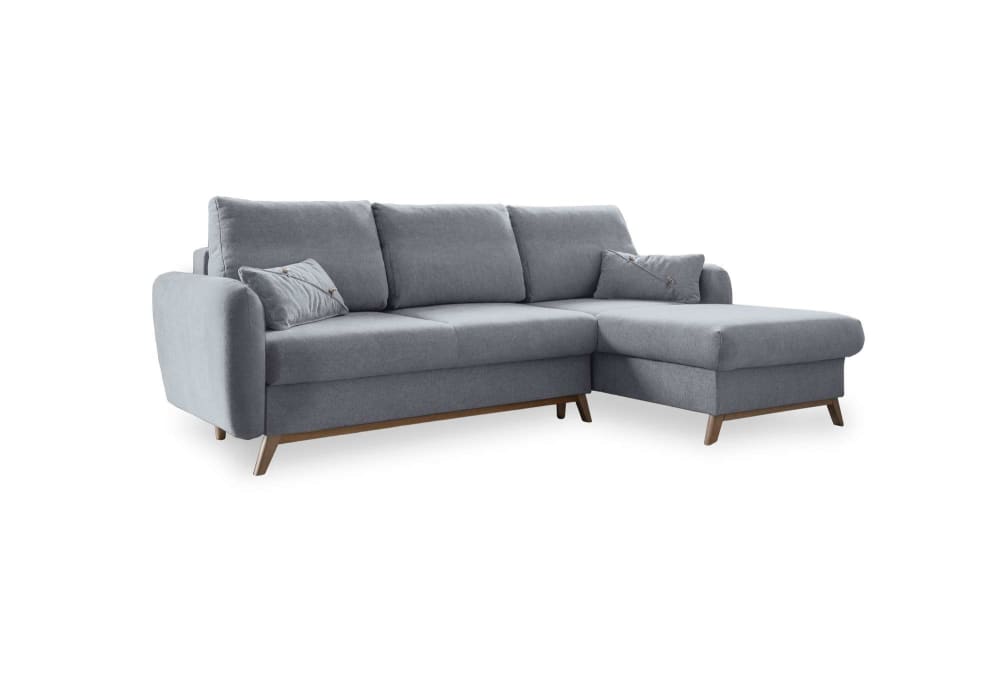 Canapé d'angle 4pl convertible, - clair